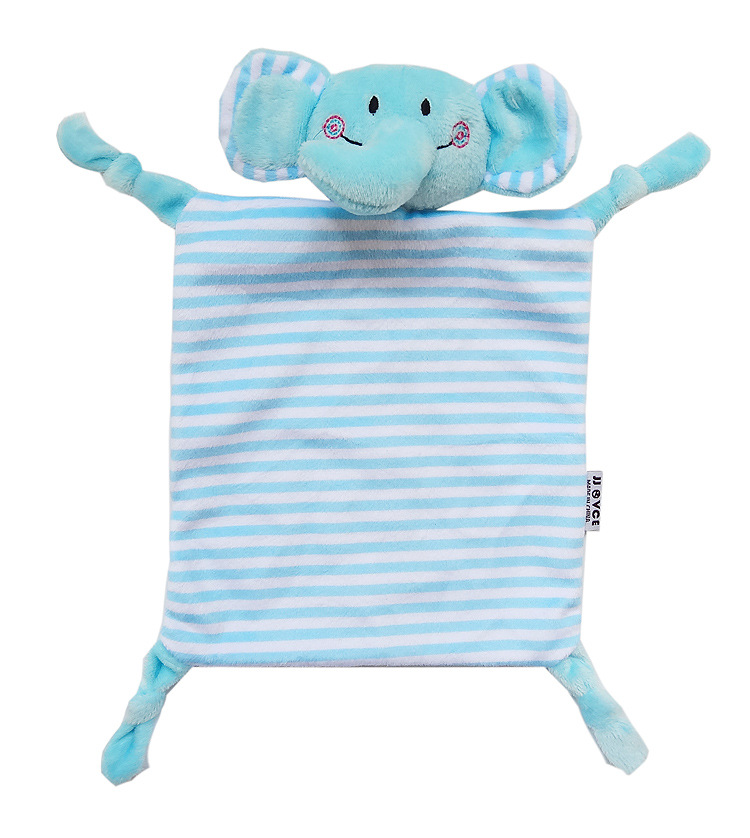 JJOVCE Baby New Super Soft Anchorage Towel Slippery Towel Animal Soothing Doll Plush Baby Toy