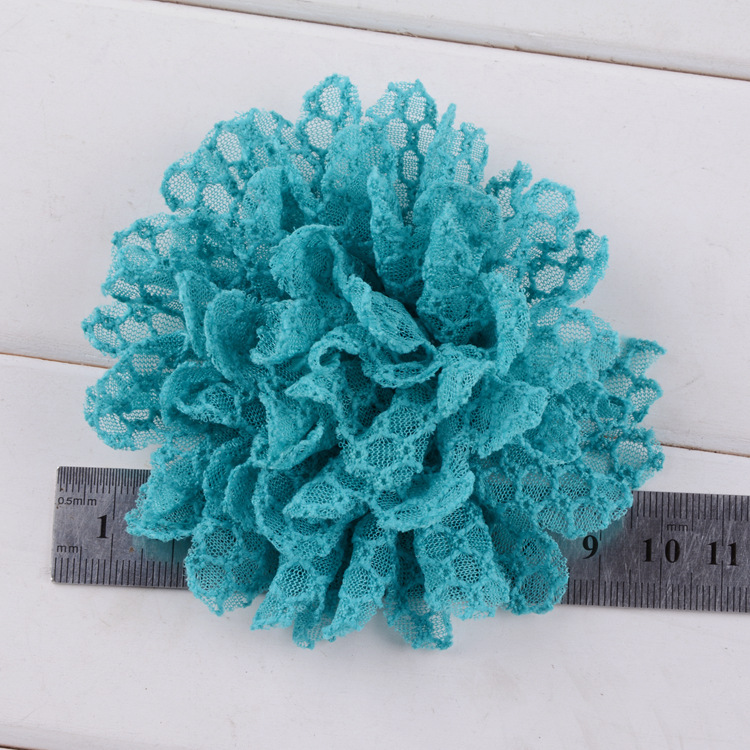 diy Shoe Flower Hat Flower Corsage Garment Decorative Handmade Flower 9cm Blended Gauze Large Flower Accessories 17 Colors