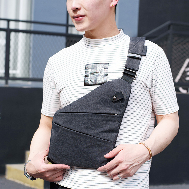 Underarm Bag Men's Chest Bag Gun Bag Single-Shoulder Chest Bag Anti-Theft Body Bag Crossbody Chest Bag Large Capacity Backpack