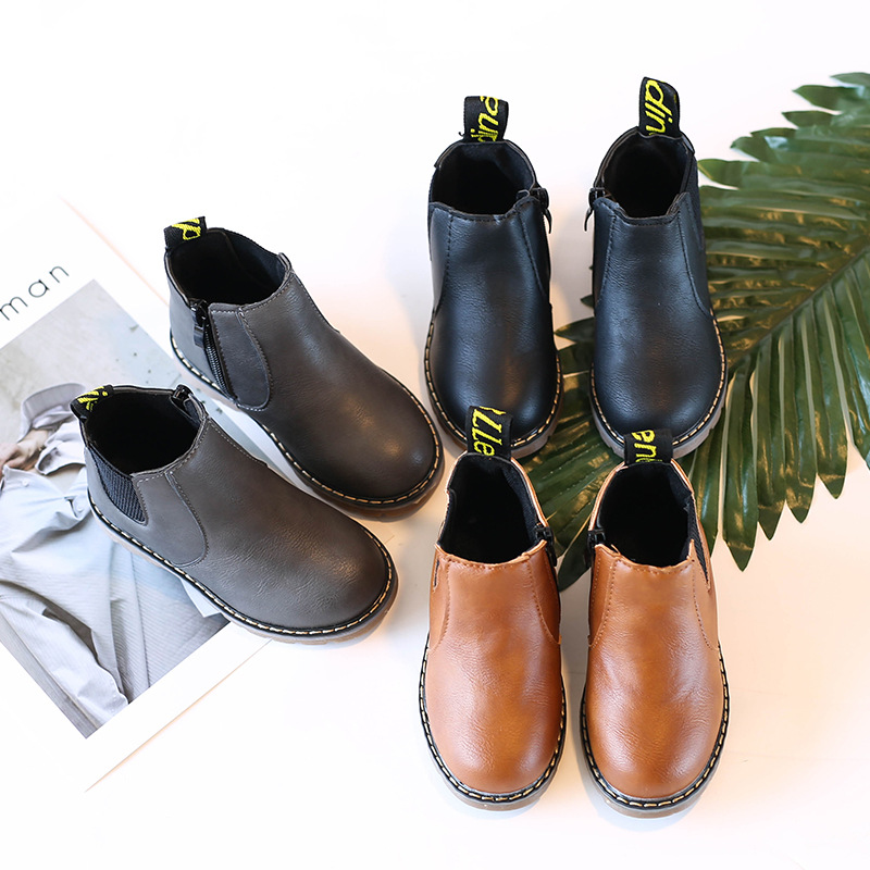 2022 autumn and winter fashion casual Children's Martin boots short boots mid-calf side zipper men and women comfortable factory direct sales