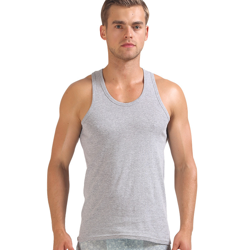 Summer men's slim sports vest sexy plastic cotton vest cotton men's cotton tight manufacturers wholesale