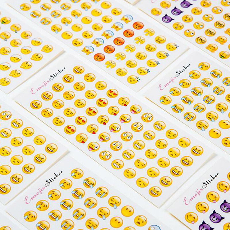 Spot horizontal hand account book Diary stickers Emoji expression stickers decorative expression stickers 12 a set of stickers