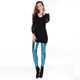 European and American fashion shiny metal tight elastic imitation patent leather leggings bright waist pants manufacturers supply
