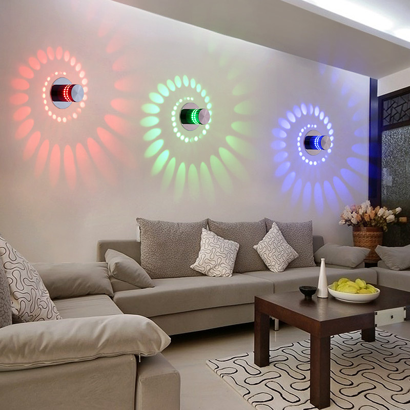 Factory wholesale simple creative wall lamp bedside background wall decorative lamp home light effect lamp ceiling modeling color changing lamp