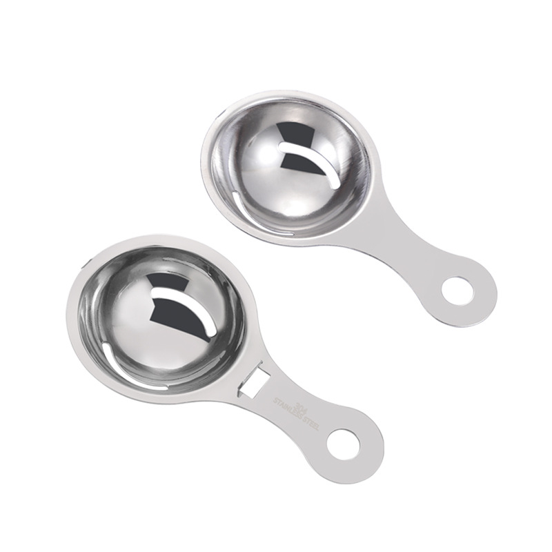 Factory direct 430 stainless steel egg separator cross-border with ear egg white egg yolk separator baking gadgets