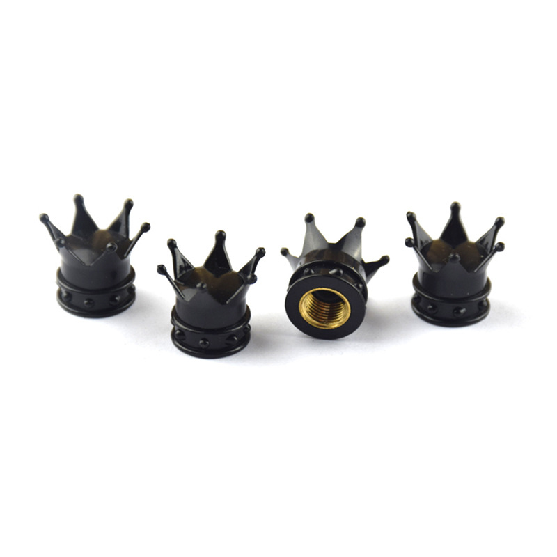 Crown tire modification accessories Crown valve cap seven-color valve cover tire valve cap