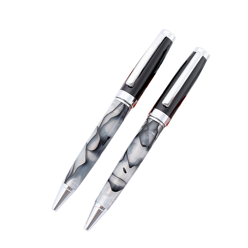 Factory wholesale metal acrylic rotating ballpoint pen business advertising gift pen printed LOGO a generation of hair
