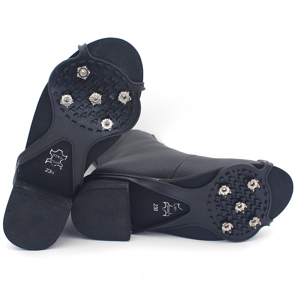 Cross-Border 5-tooth ice claw non-slip shoe cover gourd-shaped snow non-slip shoe cover light snow claw stud