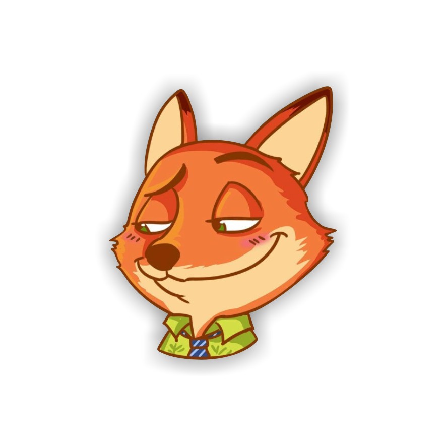 Japanese and Korean Style ins Cartoon Cute Acrylic Brooch Zootopia Judinik Badge Small Fresh Corsage
