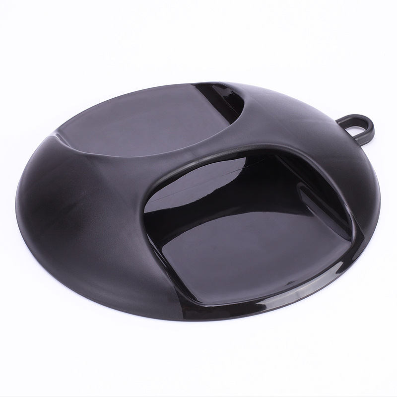 Factory direct supply modeling plastic mirror HD round handle makeup mirror hair salon home Hook mirror hair products