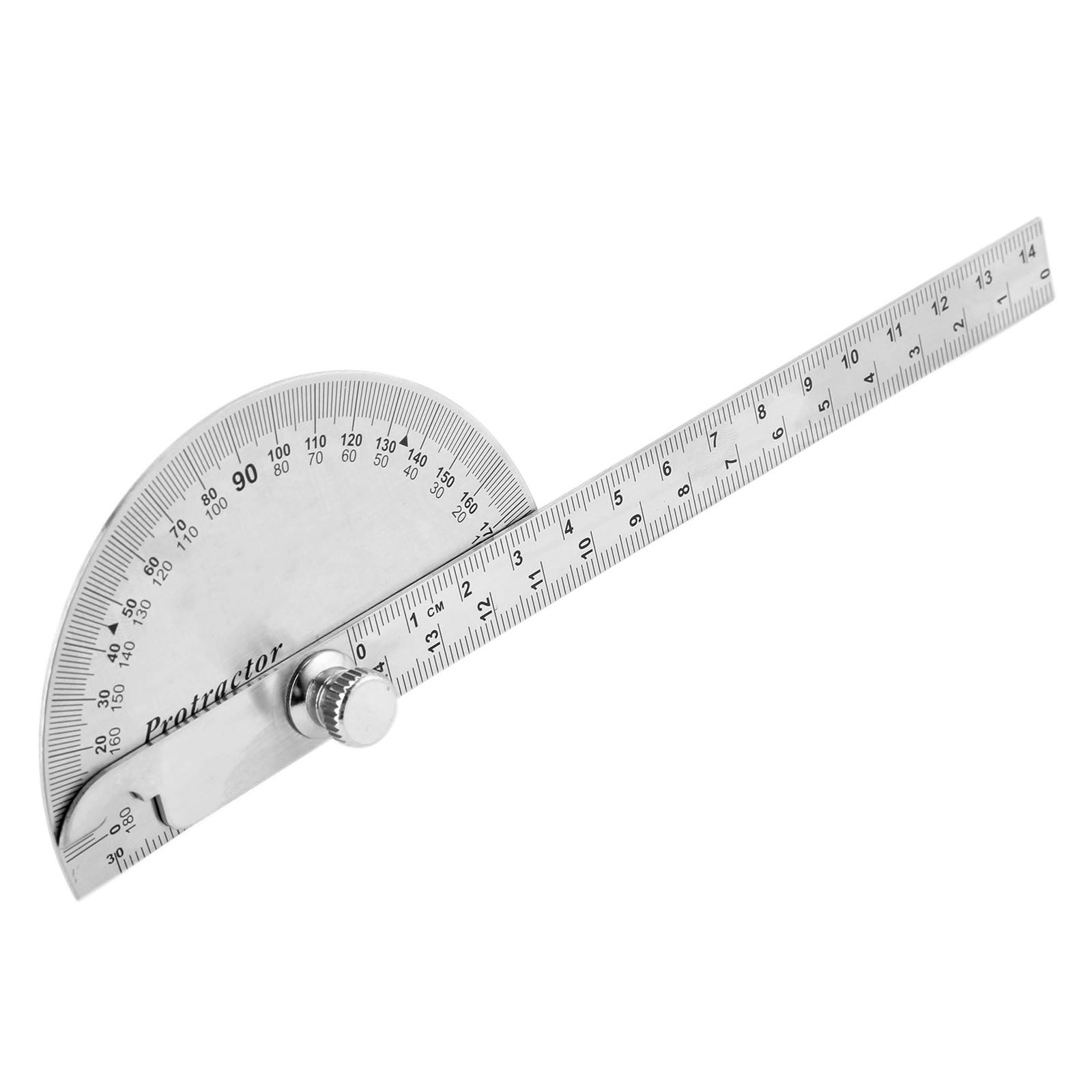 Angle ruler hand measuring ruler 180 steel angle simple protractor double arm protractor 250mm