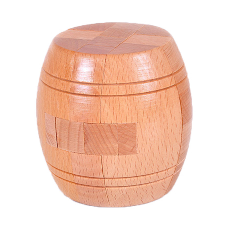Beech Kongming Lock Boutique Children's Wooden Toys Adult Educational Leisure Dismantling Lock Toys Wooden Luban Lock