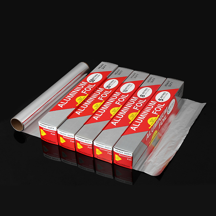Factory wholesale tin foil 5 meters 8 meters 10 meters 20 meters 50 meters barbecue tin foil strong thermal conductivity barbecue tin foil