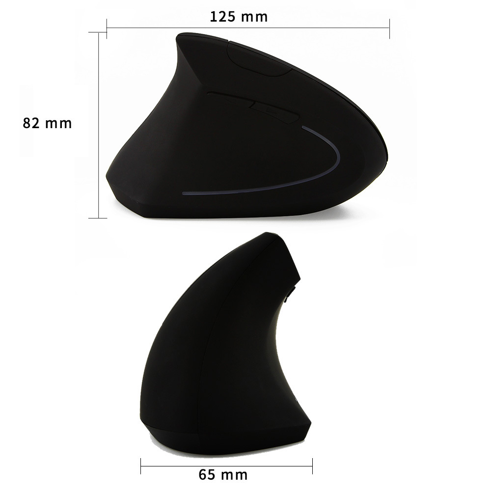 Factory direct new left-handed vertical mouse creative 2.4g wireless left-handed mouse ergonomic mouse