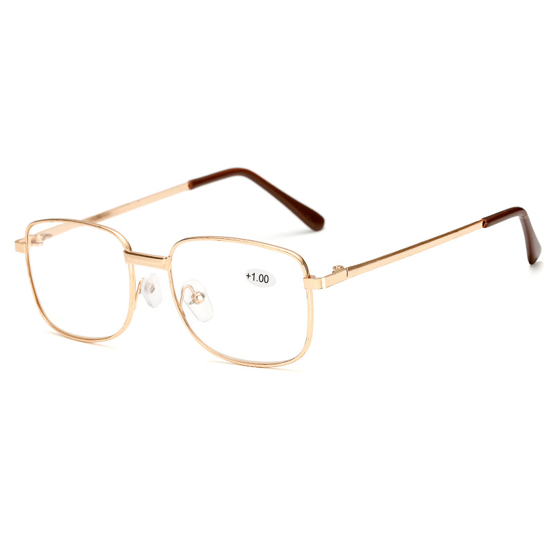 Stall walking Jianghu metal iron feet reading glasses fashion resin presbyopia glasses wholesale