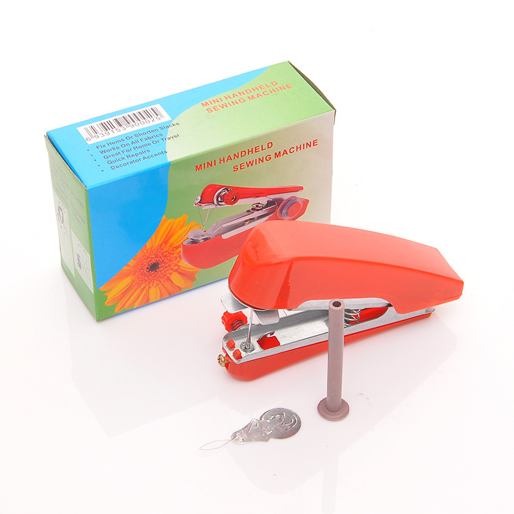 Household handheld portable mini manual sewing machine handheld pocket outdoor travel cross-border small sewing machine