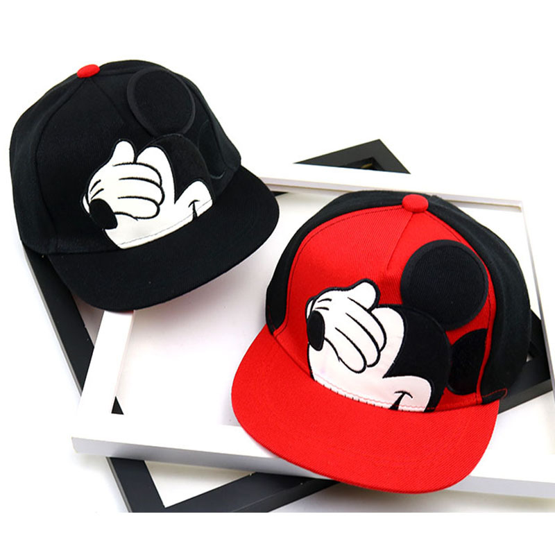E629 Korean Children's Baseball Cap Spring and Autumn New Cute Cartoon Flat Along Hip Hop Cap Kindergarten Performance Hat