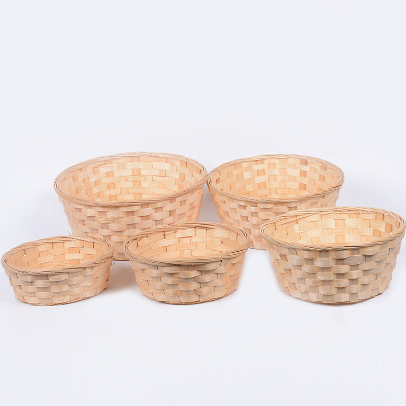 新商品の竹の条編みの手提げかごの小さい竹のかごは花のかごの礼箱の果物の包装のかごに挿して竹のかごのメーカーの卸売りを収納します。|undefined