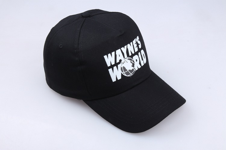 Wayne's World アヒルの舌サンハット ヒップホップハット ユニセックス ベースボールキャップ プリントロゴ|undefined