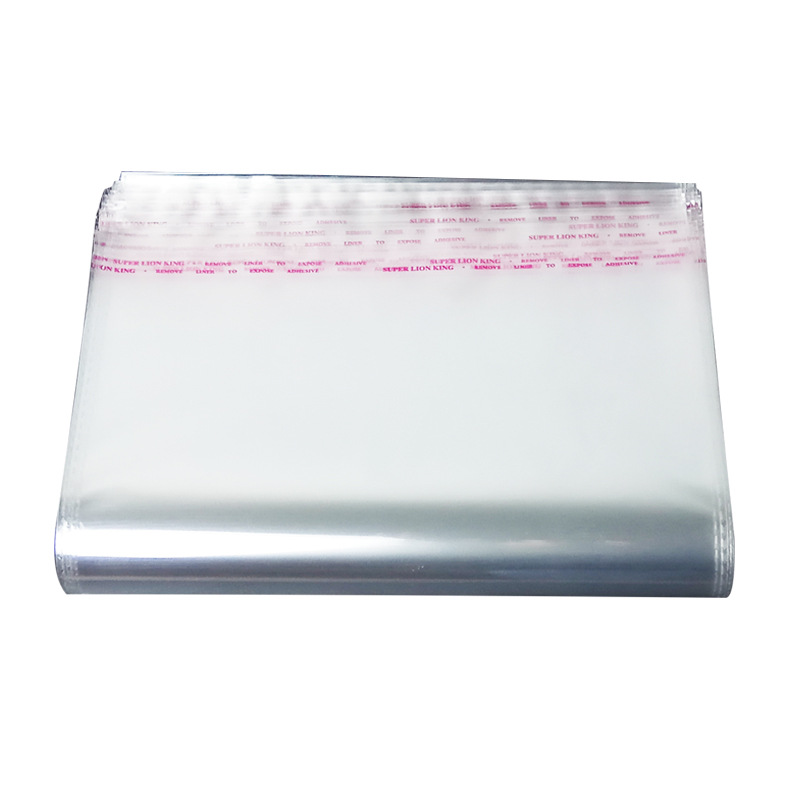 opp bag wholesale size transparent plastic packaging bag printing thickened clothing self-adhesive bag with holes