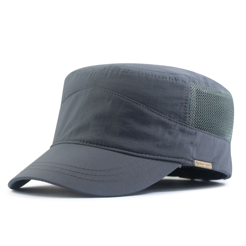 New large size flat hat men's hat men's large hat summer Net thin polyester quick-drying fabric wholesale generation