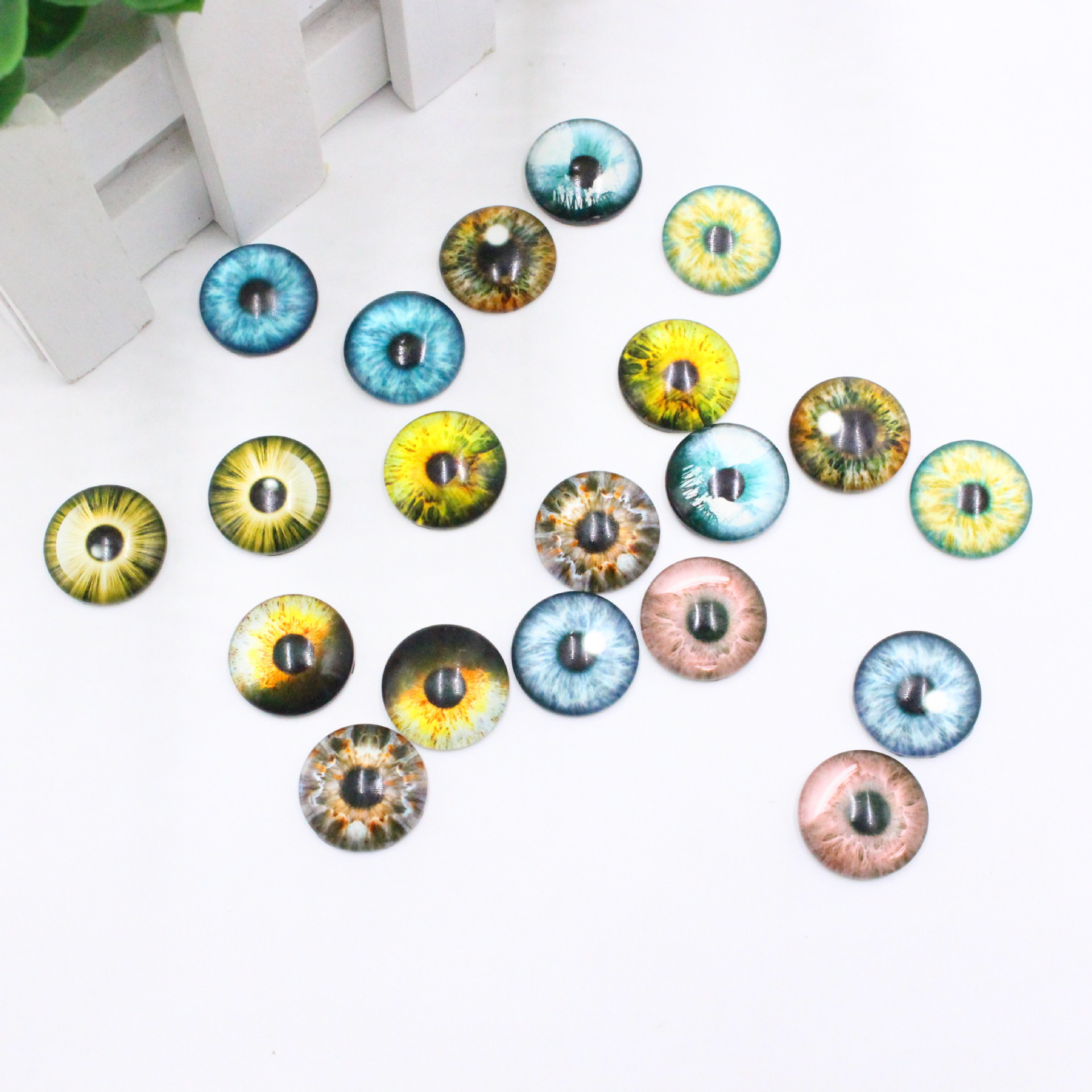 8/12/18mm Vintage Glass Doll diy Dinosaur Toy Animal Eye Accessories Accessories