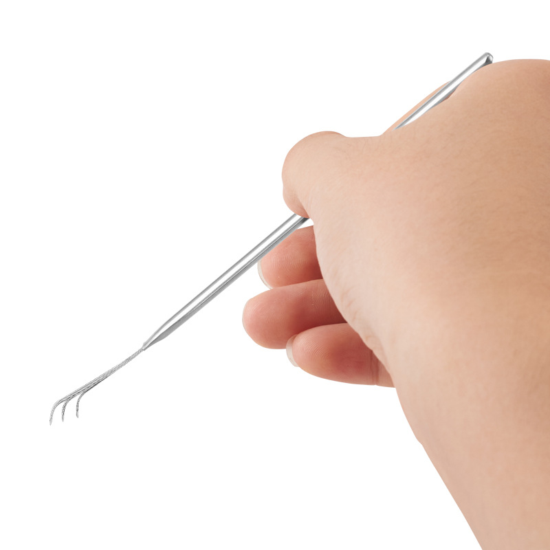Manufacturer in stock stainless steel three-series ear pick personal cleaning ear pick tool ear pick ear cleaner ear pick
