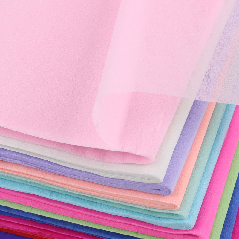 Non-woven monochrome ordinary cotton paper diy cartoon bouquet flower wrapping paper florist bag flower supplies material wholesale