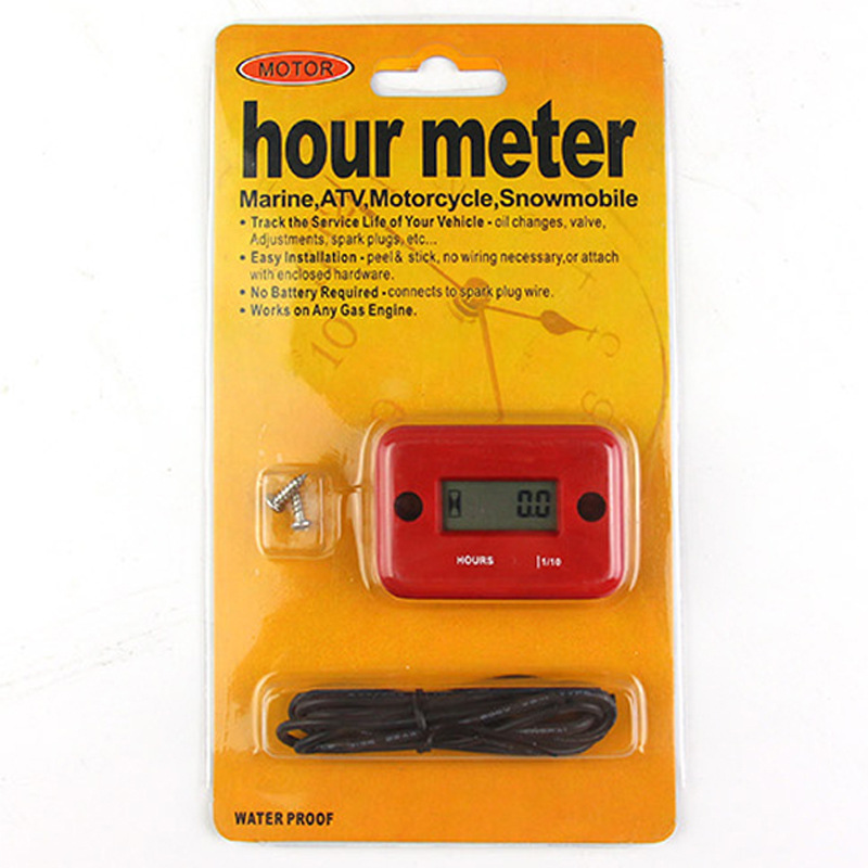 Timer motorcycle motorboat ATV LCD Induction hour meter2 Punch 4 Punch timer