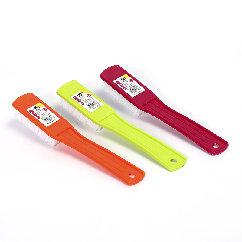 Factory direct home multi-functional high-quality shoe brush long handle soft hair clothing cleaning brush plastic brush 2 yuan supply