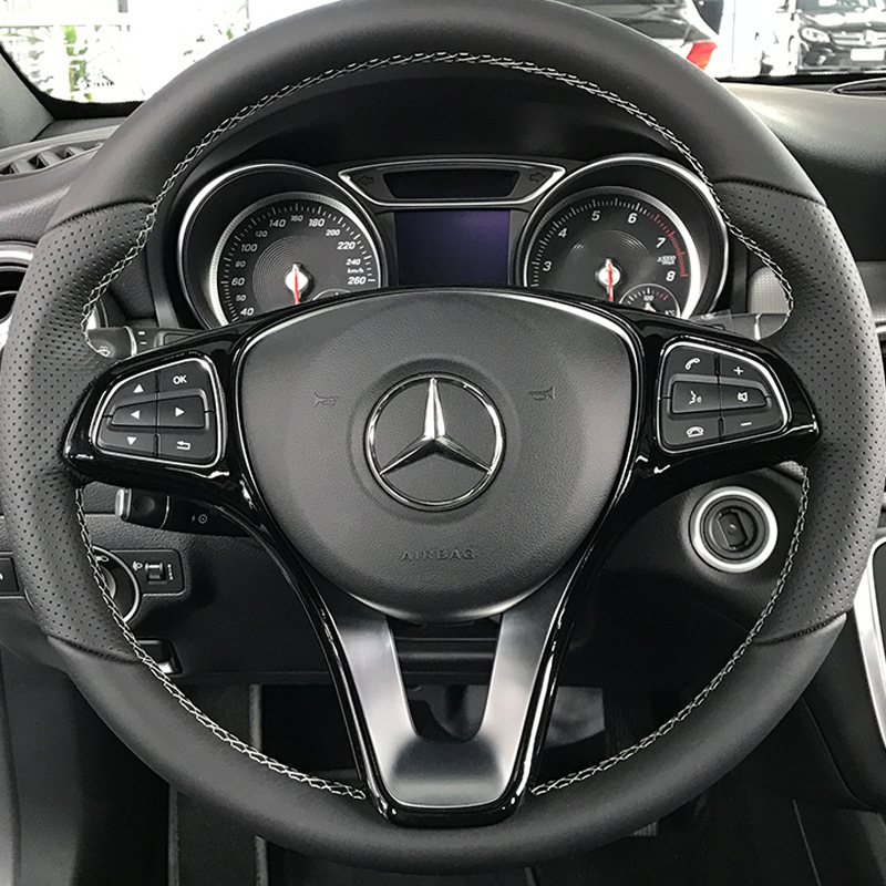 Suitable for Mercedes-Benz A B C E GLA GLC CLA GLE GLS class steering wheel trim frame trim modification