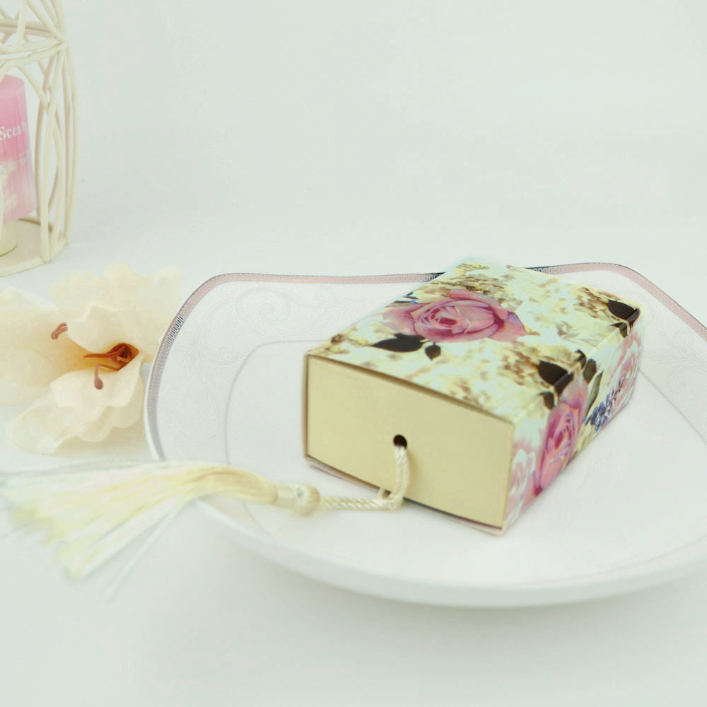 Candy Box Creative drawer drawer candy box rose candy box tassel candy box jewelry DIY box wholesale