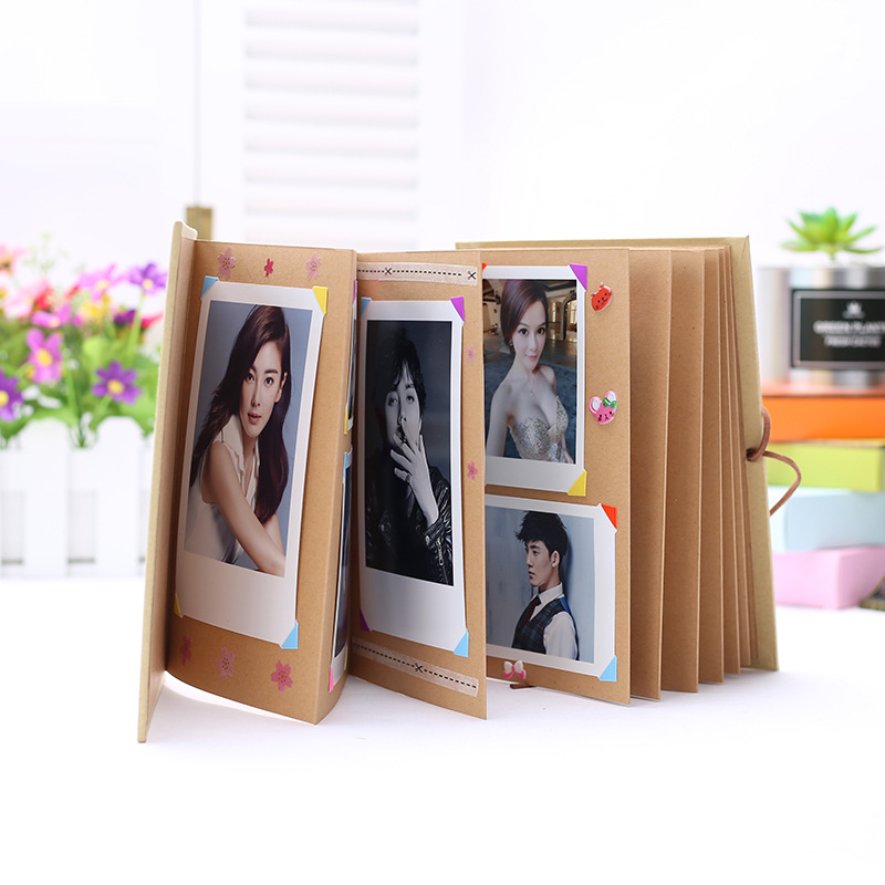 A4 version accordion creative folding DIY photo album pasted treasure shadow collection for lovers handmade gifts