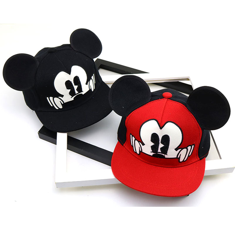 E629 Korean Children's Baseball Cap Spring and Autumn New Cute Cartoon Flat Along Hip Hop Cap Kindergarten Performance Hat