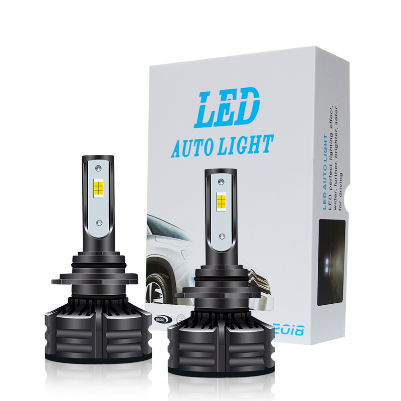 T6 three-color temperature car LED headlight headlight far and near integrated headlight gold light fog lamp H1 H7 H11