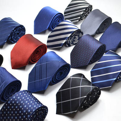 Tie men's 8cm formal business groom tie spot wholesale logo factory wholesale tie