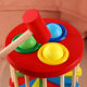 Children's Environmental Protection Wooden Color Rotating Ball Ladder Knocking Toy Hand-eye Coordination Early Education Educational Playing Table
