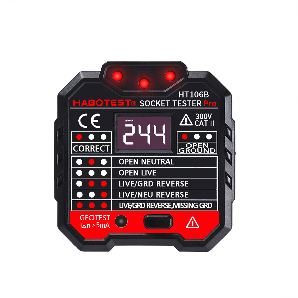Socket detector HT-106B phase detector power polarity electroscope AliExpress Amazon cross-border