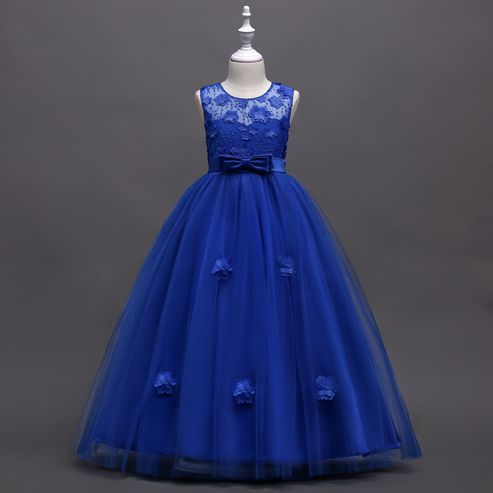 children dress children's dress Princess dress pink gauze girls' evening dress wedding dress catwalk costume
