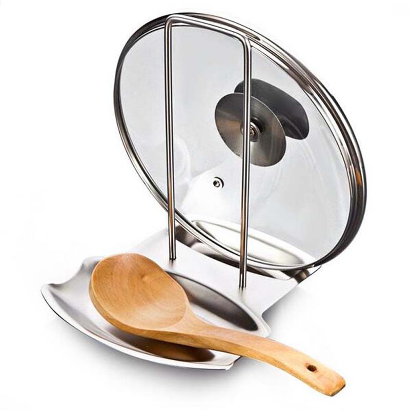 Cross-border stainless steel pot cover rack kitchen storage rack soup rack storage rack water tray storage rack