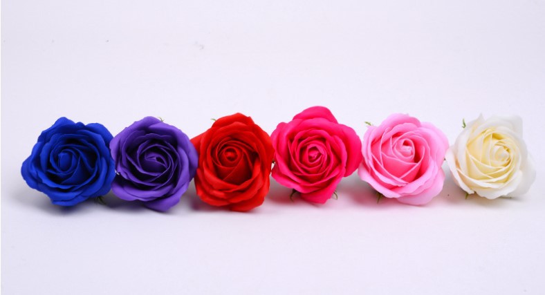 Thickened 5-layer soap flower rose big flower head Valentine's Day gift soap flower bouquet gift box packaging materials wholesale