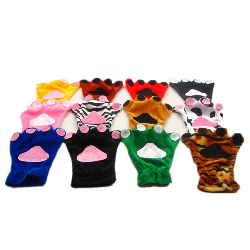 Children's Animal Stage Performance Clothing Matching Frog Rabbit Gloves Paws Vest Big Wolf Tiger Accessories