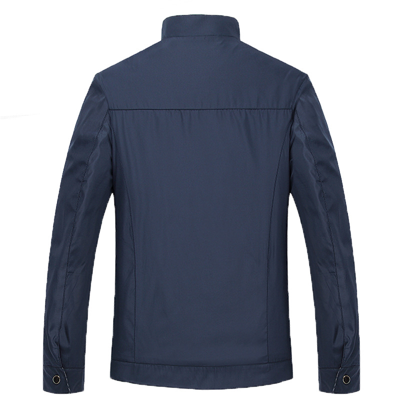 Men's Wholesale 2022 Spring and Autumn New Men's Casual Thin Jacket Middle-aged Jacket Middle-aged Dad Jacket