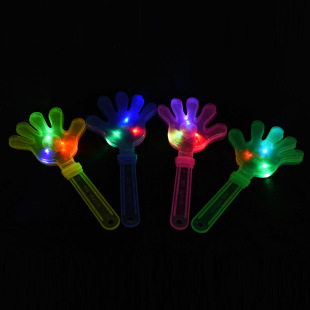 Wholesale Luminous Hand Clap led Colorful Flash Clap Hand Drum Palm Device Concert Party Cheering Props