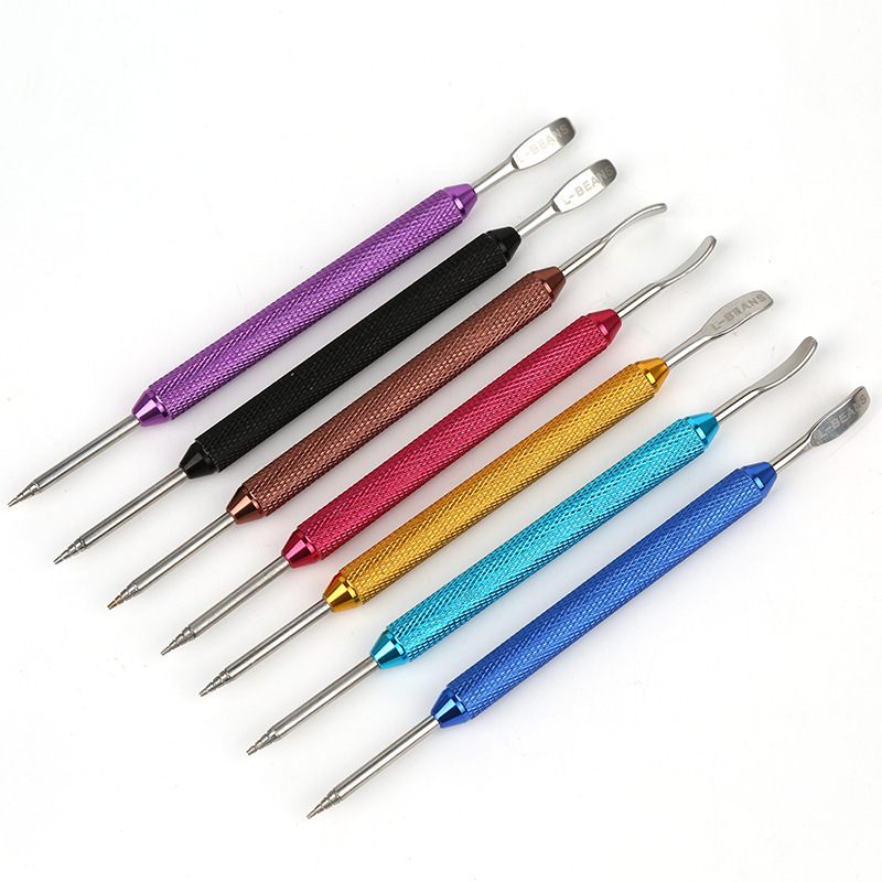 L-BEANS color stainless steel flower needle fancy coffee flower needle carved stick Tiamo