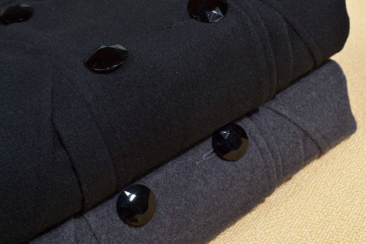 Cappotto di lana ispessito autunnale e invernale da donna, di media lunghezza, con cappuccio, in cotone, vestibilità attillata, snellente, giacca a vento per ragazze paffute 2023_voghion.com