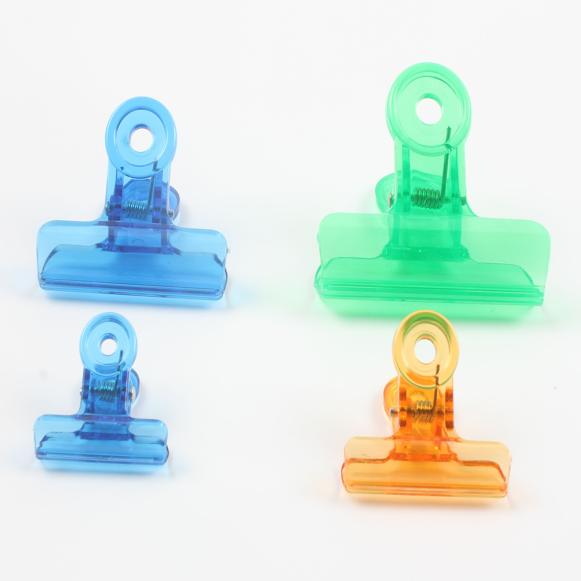 Color bill storage clip 31mm plastic clip transparent ticket clip large and small data round test paper financial clip