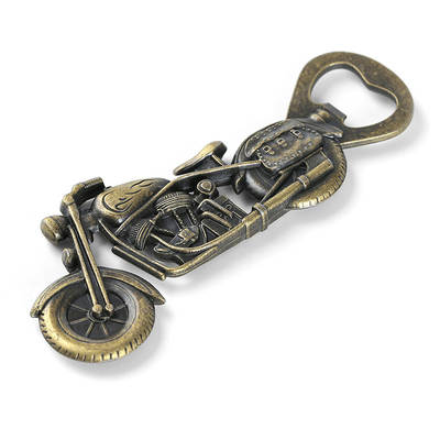 Manufacturers produce metal zinc alloy beer antique motorcycle bottle opener can opener Amazon hot cross-border