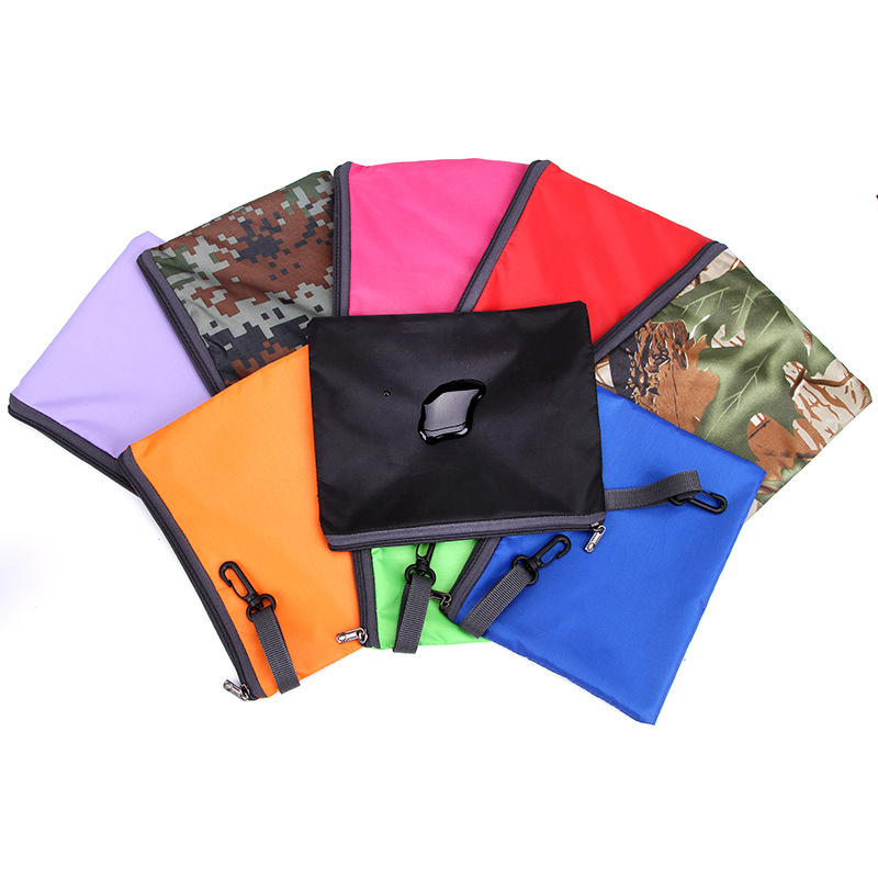 Factory Direct 190T inside silver coated storage bag waterproof travel sundries bag support customized zipper storage bag