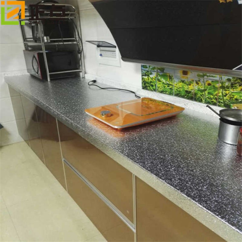 Kitchen Wall hearth aluminum foil oil-proof stickers anti-fouling high temperature resistant aluminum foil wall stickers thickened self-adhesive tailable wallpaper